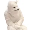 Costume de mascotte de monstre blanc adulte de haute qualité personnaliser dessin animé en peluche dent personnage de thème d'anime taille adulte déguisement de carnaval de Noël