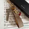 Luxury Keychain Lovely Tiny Cute Cherry Key Ring for Women Charm Bag Holder Ornament Pendant Accessories Chains OTN6