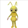 Fantasia de mascote de formiga amarela, fantasia de halloween, vestido de festa, personagem de desenho animado, carnaval, tamanho adulto, roupa de aniversário ao ar livre