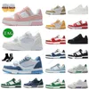 Mode Virgil Trainer Chaussures Casual En Cuir De Veau En Relief Superpositions Abloh Denim Noir Rouge Marron Blanc Toile DHgate Sports Baskets Low Tennis Cuir