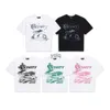 Damen T-Shirt VICINITY T-Shirt Y2K Männer Frauen Hip Hop Brief Grafikdruck Gothic Übergroßes T-Shirt 2023 Neues Harajuku Casual Kurzarm Topsyolq