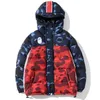 Heren donsparka's haai Heren camouflage pufferjassen dames donsjas Japan Man mode print parka's windjack bovenkleding klassiek straatstijl kleur grijs maat MLX