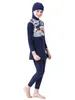 Wear Hijab Islamic Swimsuit for Kids Swimwear Children's Modest Swim Wear Long Sleeve Plus Size Girls Burkini 2 Piece Swimming Suit