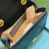 Marmont Fat Messager Sacs Chaîne Sacs à bandoulière Modèle d'onde de voleur de main en cuir authentique