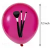 Decoração de festa cosméticos tema látex balão combinação menina batom aniversário 18pcs