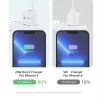 20W PD Type C Charger Quick Charge QC3.0 USB-C Fast Charger Adapter US EU UK Plug For iPhone 15 Samsung S24 S23 Xiaomi Smart Phone