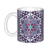 Muggar Flower of Life Mug Custom Sephiroth Sacred Geometry Mandala Coffee Ceramic Creative Gift Outdoor Work Camping Cups och