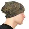Berets flecktarn camo bonnet hat dzianin men kobiety fajne unisex dorosły armia wojskowa kamuflaż zima ciepłe czapki czapki czapki
