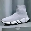 Botas de tricô grossas para mulheres da primavera outono tenis masculino escorregar no dedo redondo de pé casual botines femme