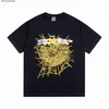 Rsrt Spider Web T-shirt pour hommes Designer Sp5der T-shirts pour femmes Mode 55555 Manches courtes Printemps / Été Mousse imprimée Hip-hop Pur coton