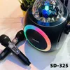 Speakers caixa de som big speakers outdoor dj party karaoke speaker with mic stage lighting crystal disco led light bluetooth speaker