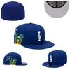 2024 Męskie baseball dopasowane czapki klasyczne płaskie wizji hip hop Los Angeles Sport Pełne zamknięte konstrukcje Caps Chapeau 1988 Serce „Seria” „Love Hustle Flowers F27-010