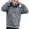 New Men's Plush Fashionable Hoodie For Autumn And Winter Leisure Sports Hooded Top