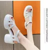 Sandalen Vrouwen Platform Hoge Hak Wedge Zomer Vis Mond Mode Gladiator Meisjes Schoenen