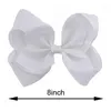 Hair Accessories 15pcs 8" Large Girls Bow Solid Grosgrain Ribbon Hairpins Bowknot Hairgrip Headwear Women Clips Wholesale