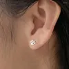 Brincos de parafuso prisioneiro 925 prata esterlina inseto borboleta para mulheres 2024 tendência coreano moda brinco piercing jóias aretes de mujer