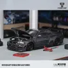 Carro elétrico / RC ** Pré-venda ** Time Micro 1 64 GTR R34 Z TUNE Capa de fibra de carbono que pode ser aberta Diecast Diorama Coleção de modelos de carro Brinquedos em miniaturaL231223