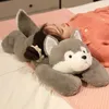 Chien en peluche Husky dessin animé couché en peluche chien en peluche grand Shiba Inu chien poupée belle Animal enfants cadeau d'anniversaire Corgi oreiller en peluche 240118