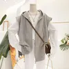 Waistcoats Basic Hooded Vests Women Cool Autumn Loose Bf L4xl Streetwear Haruku Ulzzang Allmatch Unisex Sleeveless Overcoat Chic Trendy