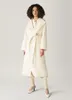 Designer Women Loro Coats Spring and Autumn Solid Color Cashmere Long Coat with Belt Piana