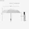 Paraplu's drie vouwen titanium zilver plastic automatische paraplu uv zonnebrandcrème paraplu's dames regen en zon vinyl vouwparaplu