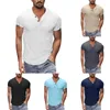 T-shirts pour hommes Summer Chemise polyvalente Beach Mens Gift Set Homme Hommes Coton Pantalon de survêtement Fond ouvert