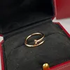 Anello per unghie fini Clou Anelli donna placcati oro Uomo T0P 5A Contro replica Formato USA 678 Stilista di marca di moda Regalo per fidanzata con scatola 003