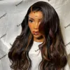 Glueless Human Hair High Lights Brown Bronze Pre Plucked Hairline 13x6 Spets Front Wig For Black Women 200 Density Remy Hair Wig