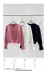 Frankrike Paris tröja designer kvinnor stickor ull tröja slitage med främre bokstav broderi bekväm stickning cardigan kanal klassisk toppkvalitet tröja
