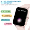 スマートウォッチLige AI Voice Smart Watch WomanSports Bluetoothコール防水ブレスレット心拍数レディーススマートウォッチの睡眠モニター