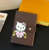 Ünlü tasarımcı grafiti mektup kadın cüzdanlar marka ayçiçeği kontrol mektubu unisex notebook erkek scrapbook not defter cüzdanlar kart tutucular cluch çanta