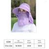 Cykelmössor UV -skydd Sun Hat Summer Face och nackskydd Cover Ear Flap Women Hattar utomhusfiskejakt Vandringslock