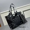 Top Quality Designer Tote Bag Motorcycle Shopping Bags Lady Casual Totes Large Luxury Handbags Genuine Leather Purse Women Fashion Bags Outdoor Casual