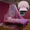 Klamboe Bedhemel voor meisjes met gloeiende sterren - Prinses Roze Babyluifel voor bednet Kamerdecoratie Plafondtent Kinderbed Curtainsvaiduryd