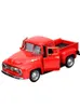Modellbausätze Weihnachts-LKW-Dekoration Transportieren Weihnachtsbaum Rotes Auto Ornament Retro Vintage Metall-Pickup-Truck Kindergeschenke zur Geburtdavaiduryb