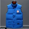 Men's vest designer gilet jacket goose luxury down woman vest feather filled material coat graphite gray black and white blue pop couple coat size s-xxl