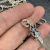 2024 Designer Marca Cross CH Colar para Mulheres Luxo Chromes S925 Sterling Silver Espada Pingente Hip Hop Moda Mens Jóias Coração Homens Clássico Neckchain UTC3