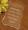 2016 Akrylklara bröllopsinbjudningar Kardwedding Invitesacrylic InvitationsWedding Invitations2184265