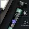 Electric Shavers Green 4In1 Smart Electric Shaver Men's LCD Digital Display Three-head Floating Razor USB Washing Multi-function Fast Beard Knife Q240119