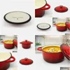 Bakken Gebak Gereedschap Cookpro 2 8 Qt Braadpan W Rood Emaille Coating Drop Delivery Huis Tuin Keuken Eetkamer Bar bakvormen Dhldc