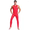 رجال G-Strings Mens G Strings y Men Pu Faux Leather Bodysuit ذكر اللاتكس اللاتكس سحاب مفتوح المنشعب PVC بذلة المثيرة لبس Pol dhiga