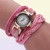 Moda Women Leather Band Small Dial Dial Relogio Feminino Diamond Bracelet Wates