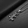 2024 Designer Brand Cross Ch Necklace For Women Luxury Chromes Hip-Hop Rock Ring Mens Pendant Girl Titanium Steel Hjärta Män klassiska smycken Neckkan P2YS