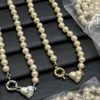 Viviance Fashion Luxury Luxury Classic Heart Pearl Pendant Saturn Engraved Fashion Baroque Neckpuite Designer Jeweler Westwood for High Quality1144