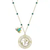 Ожерелье Swarovskis, дизайнерское роскошное модное женское ожерелье оригинального качества, новые серьги с лебедем, мандала, кристалл Будды, лотоса, Y-образная цепочка