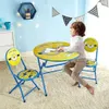 Set tavolo rotondo e sedia per bambini 3 pezzi Minions