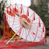 Regenschirme Antiker dekorativer Schirm, Hanfu-Regenschirm, roter Quasten-Regenschirm, Band, Feentanz-Regenschirm, Ölpapier-Regenschirm, Sonnenschirm