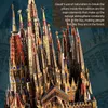 クラフトツール2018 Microworld 3D Metal Nano Puzzle Sagrada Familia Cathedral Build Model Kits J072 DIY 3DレーザーカットジグソーおもちゃYQ240119