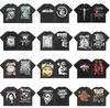 Hellstar T-shirt Rappe Hommes Femmes Tshirt Rappeur Wash Gris Heavy Craft Unisexe À Manches Courtes Top High Street Mode Rétro Hell T-shirt Femme Designers Tees Taille S-XL j88