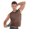 Men'S T-Shirts Mens T-Shirts M-2Xl Summer Style Fashion Tle Net Tanks Men Y Lingerie Fitness Tops Tees Night Club Plus Size Sleeveless Dhpl3